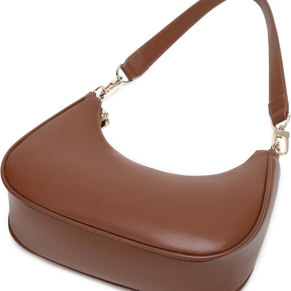 Elegant Vintage Shoulder Bag with Secure Zipper - Cute Hobo Purse for Daily Use - Picture 4 of 7